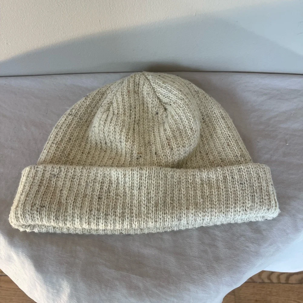 Vans Cream Knit Beanie Winter Hat Knitted Skateboard Skate One Size Fits All - Picture 3 of 6